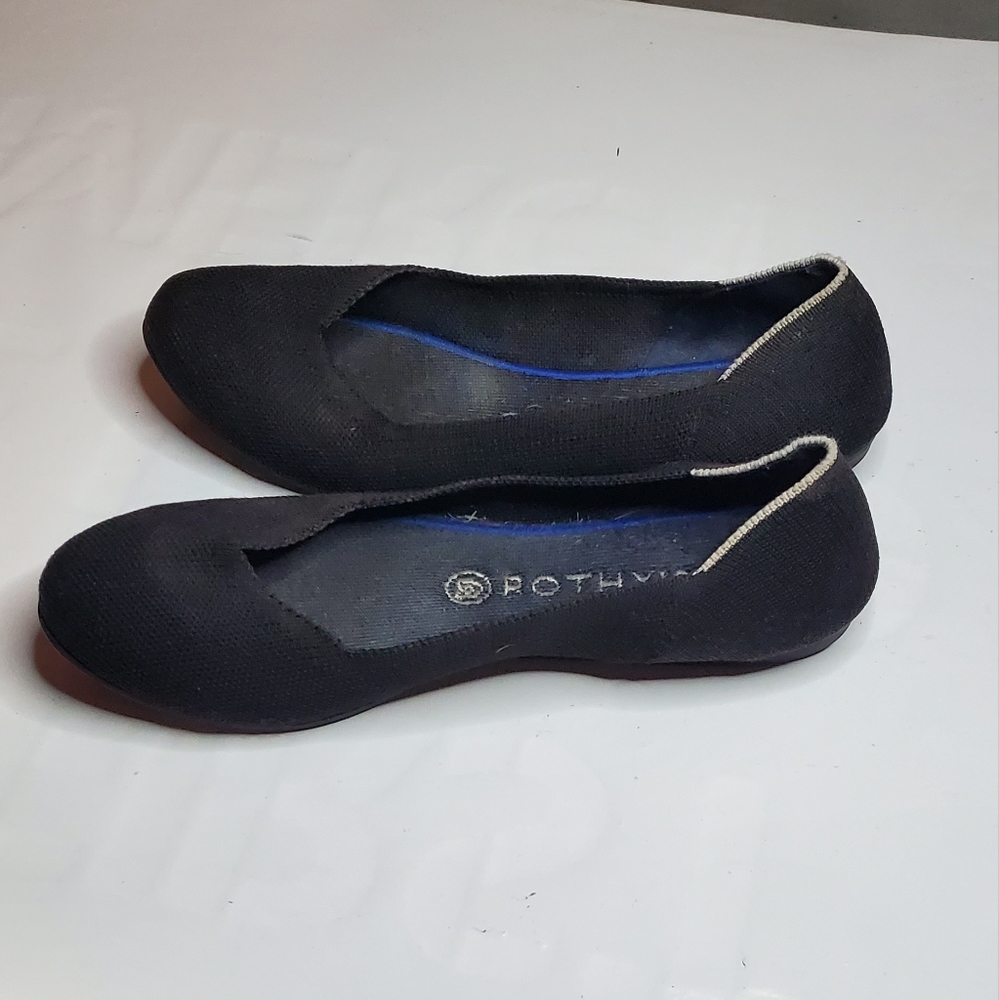 Rothys solid black flats - Picture 2 of 3